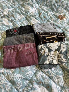 Assorted Graphic T-Shirt Bundle - Gryffindor & More (Black, Gray, Maroon, Teal)